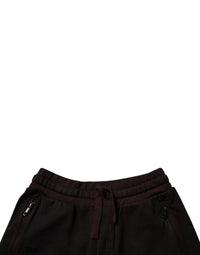 Maroon Cotton Sweatshorts Men Bermuda Shorts