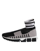 Black Gray Sorrento Socks Women Sneakers Shoes