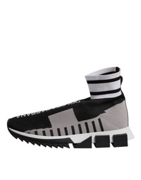 Black Gray Sorrento Socks Women Sneakers Shoes