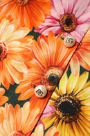 Multicolor Floral High Waist Mini Skirt