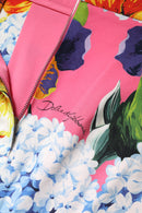 Multicolor Floral High Waist Midi Skirt