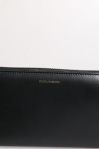 Black Blue Exotic Leather Embossed Continental Wallet