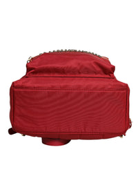 Red #DGFAMILY VULCANO Embellishment Backpack Bag