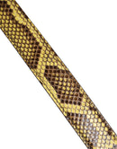 Yellow Exotic Leather Bag Shoulder Strap