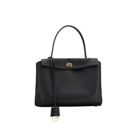 Black Calf Leather Bos Taurus Shoulder Bag