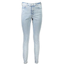 Azzurro Cotton Women Jeans