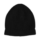 Black Cashmere Knitted Winter Beanie Hat