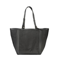 Black Polyester Women Handbag
