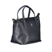 Blu Polyester Women Handbag