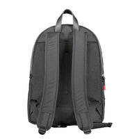 Black Polyester Men Backpack