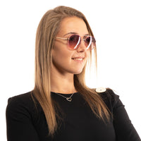 Rose Gold Metal Sunglasses