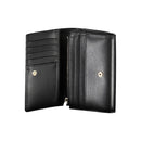 Black Polyurethane Women Wallet