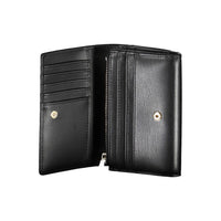 Black Polyurethane Women Wallet
