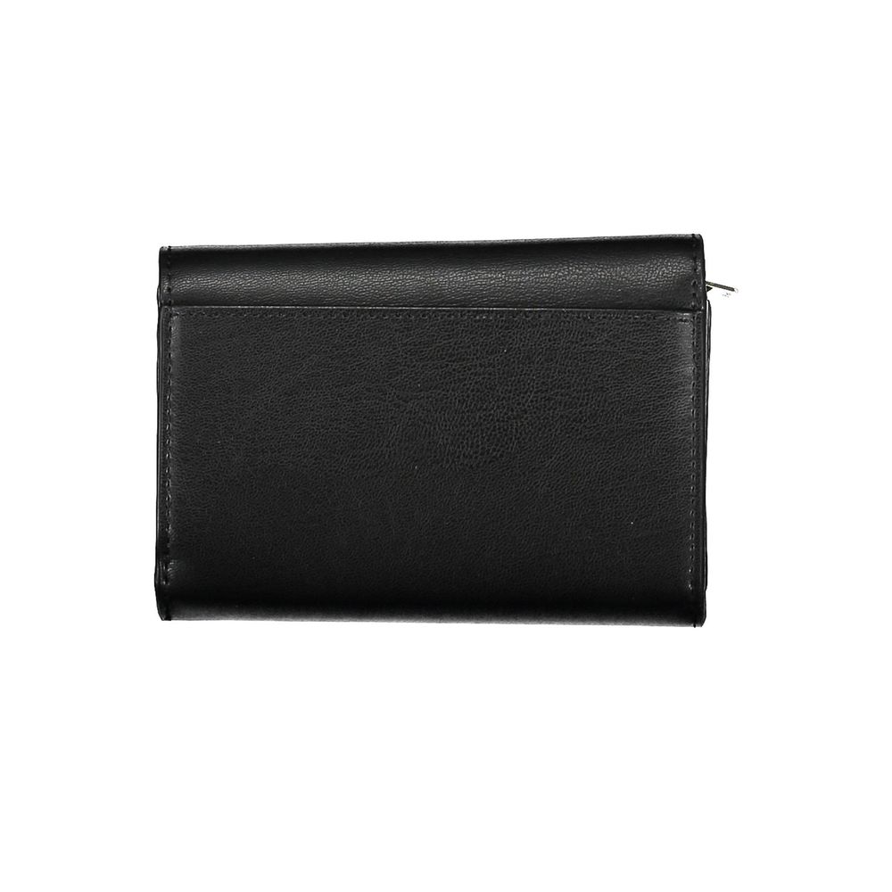Black Polyurethane Women Wallet
