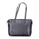 Blue Polyester Women Shoulder Bag