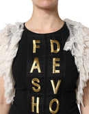 Black Fashion Devotion Embellish Mini Dress