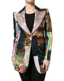 Multicolor Floral Patchwork Jacquard Jacket