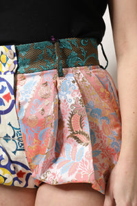 Multicolor High Waist Women Hot Pants Shorts