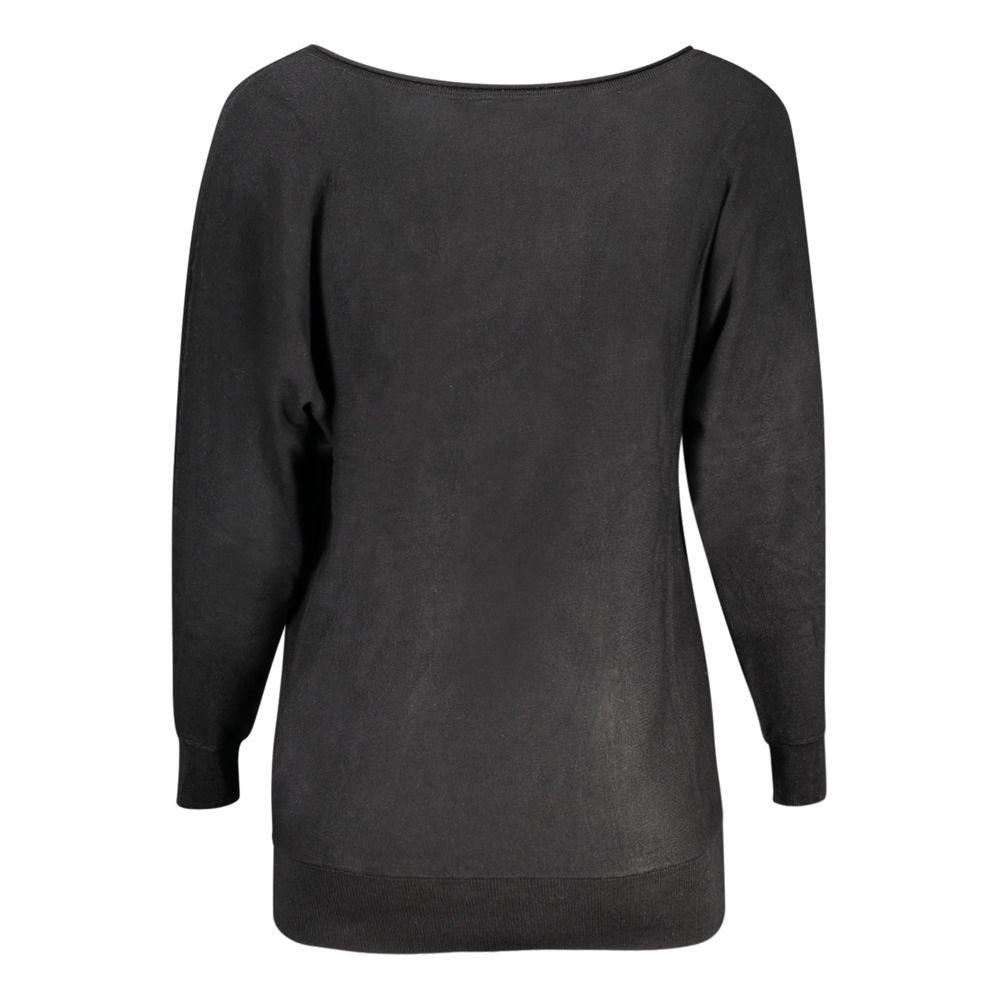 Black Viscosa Women Sweater