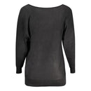 Black Viscosa Women Sweater