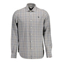 Gray Cotton Men's Shirt