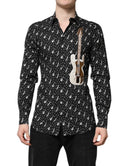 Black GOLD Instrument Embellished Shirt