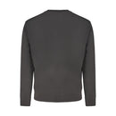 Black Cotton Men Sweatshirt