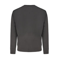 Black Cotton Men Sweatshirt
