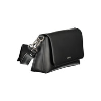 Black Polyester Women Handbag