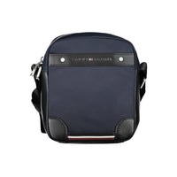 Blue Polyester Men's Shoulder Bag