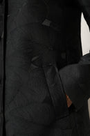 Black Single Breasted Trench Coat Jacket