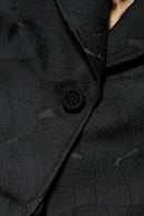 Black Single Breasted Trench Coat Jacket