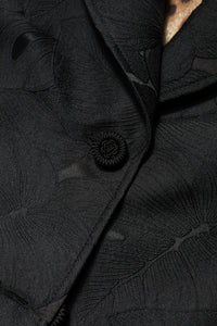 Black Single Breasted Trench Coat Jacket