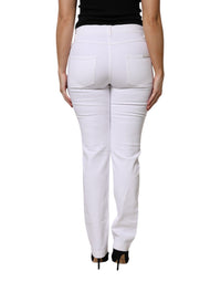 White Floral Sequined GIRLY Denim Jeans