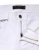 White Floral Sequined GIRLY Denim Jeans