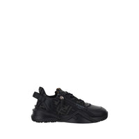 Black Calf Leather Bos Taurus Athletic Sneakers