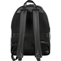 Nero Polyurethane Men Backpack