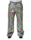 Multicolor Sequined Embellished Pants
