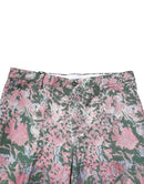 Multicolor Floral Jacquard Pants