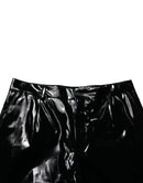 Black Nylon Straight Men Pants