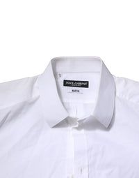 White MARTINI Long Sleeves Men Formal Shirt