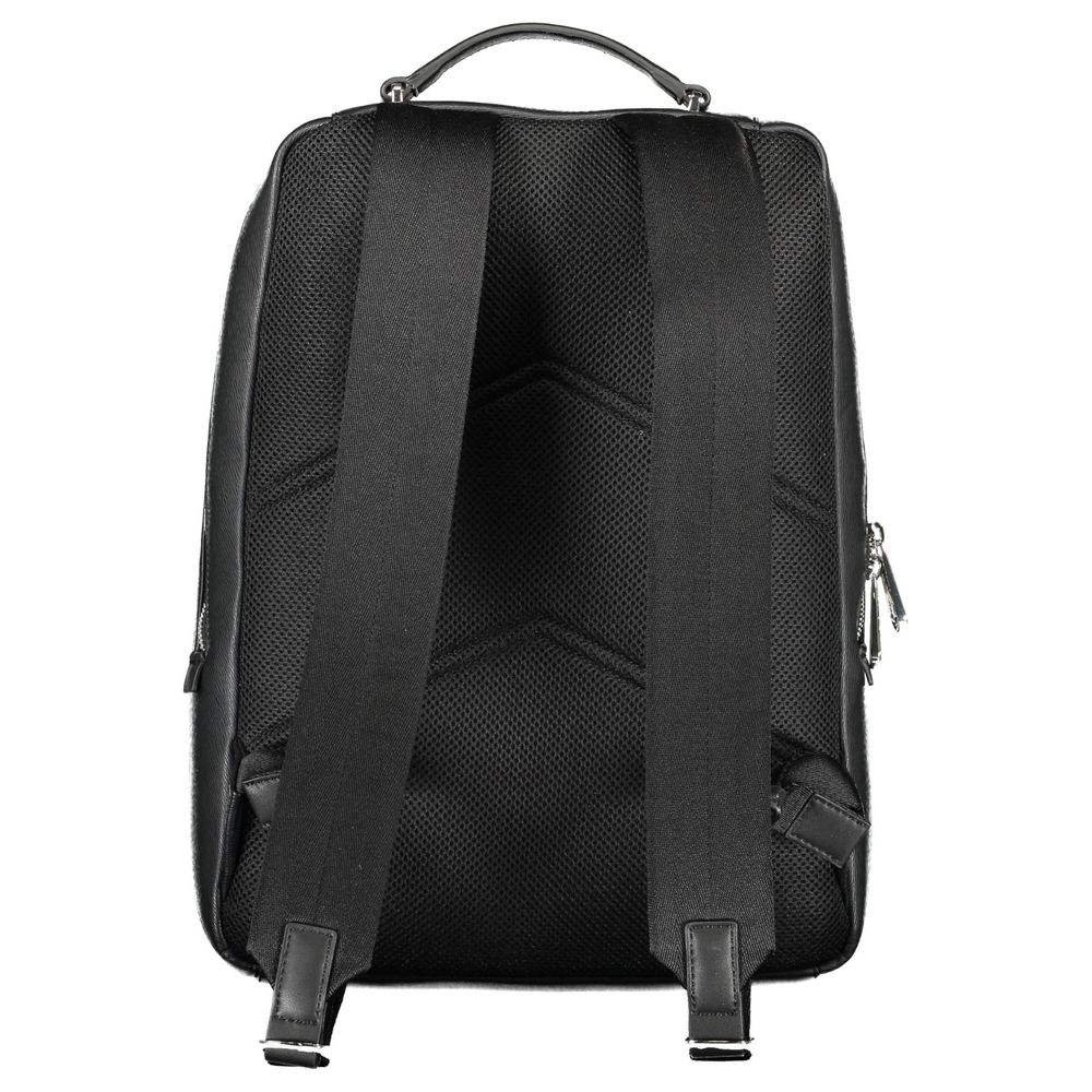 Nero Polyester Men Backpack