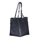 Blue Polyester Women Handbag