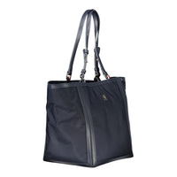 Blue Polyester Women Handbag