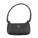 Black Polyurethane Women Handbag