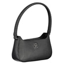 Black Polyurethane Women Handbag