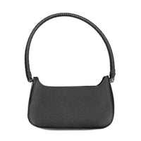 Black Polyurethane Women Handbag