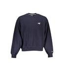 Blue Cotton Men Sweatshirt