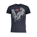 Blu Cotton Mens T-Shirt