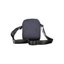 Blue Recycled Polyester Men Shoulder Bag
